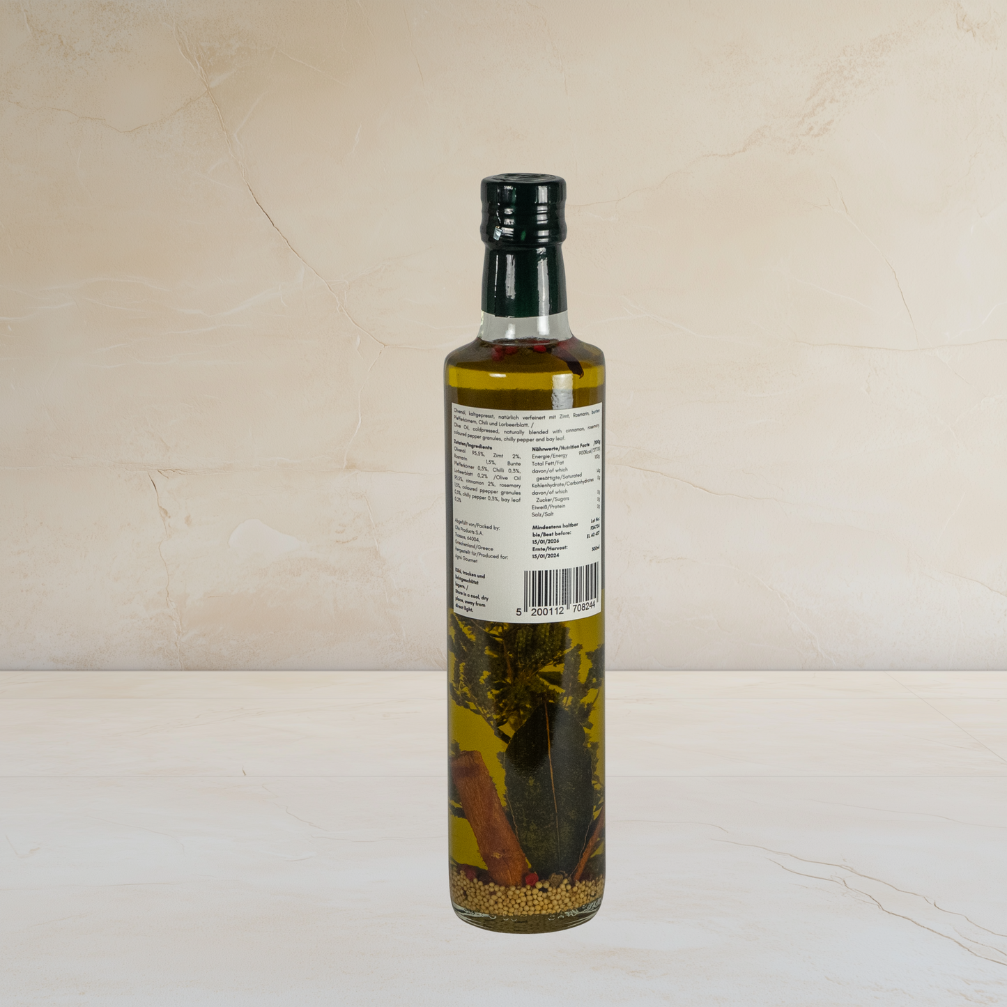 Extra Virgin Olive Oil infused with Aromatic Herbs & Spices