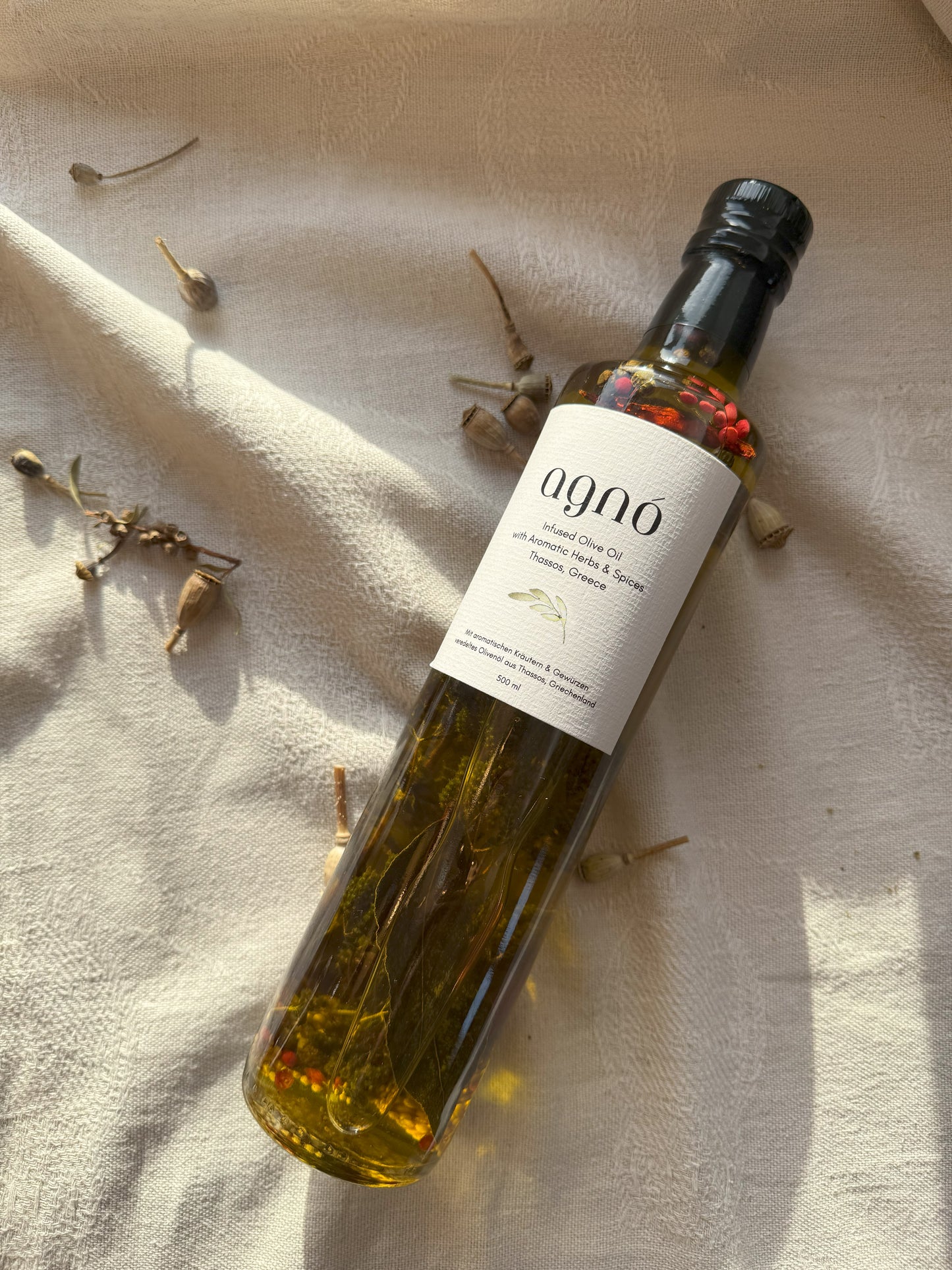 Extra Virgin Olive Oil infused with Aromatic Herbs & Spices